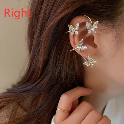 Luxury Star Butterfly Ear Cuffs