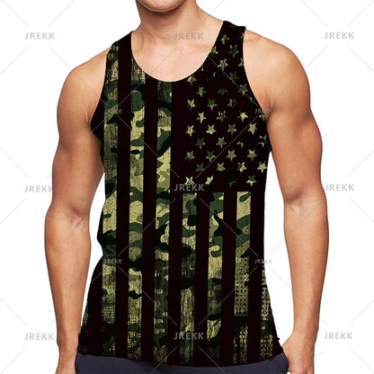 Urban 3D Graffiti Men's Tank Top
