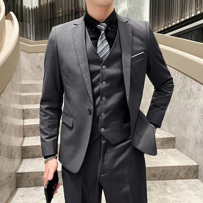 Business Wedding suit -  Banquet Handsome Men's 3-piece Set