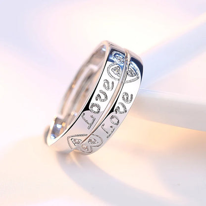 2Pcs Simple and Elegant Moissanite Platinum Wedding Rings