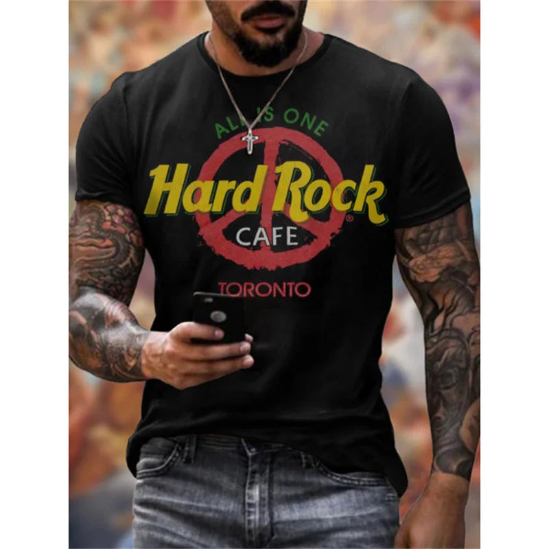 Retro Motorcycle Racing 3D Print Tee