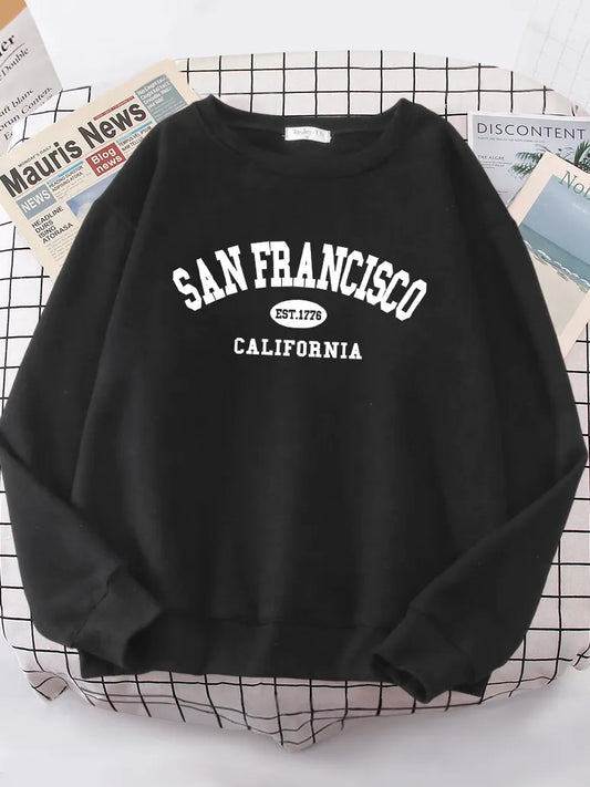 Übergroßer Hipster-Hoodie „San Francisco“