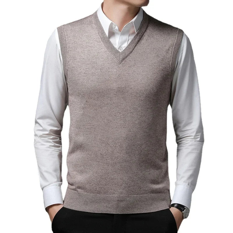 New Men's Business Casual Knit Vest