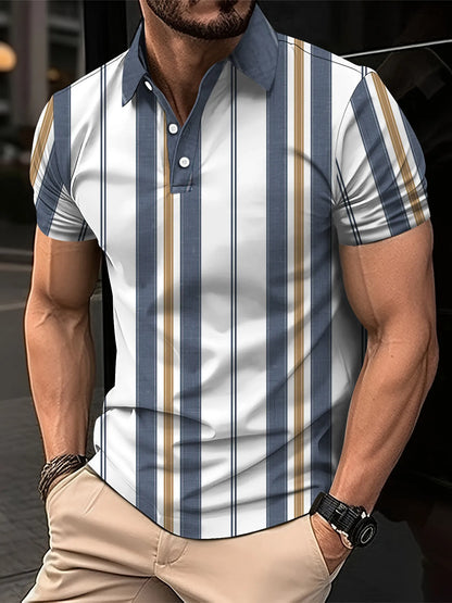 Summer Polo Shirt for Men - Short Sleeved