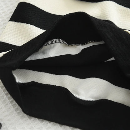 Schlaghosen-Set „Menoea“ mit Plissee und Streifen