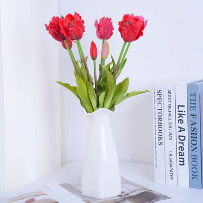 Parrot Wave Tulip Silicone Artificial Flowers