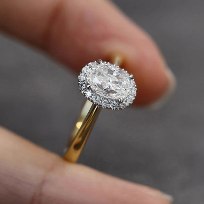 Huitan Trendy Damen Luxus Hochzeitsringe