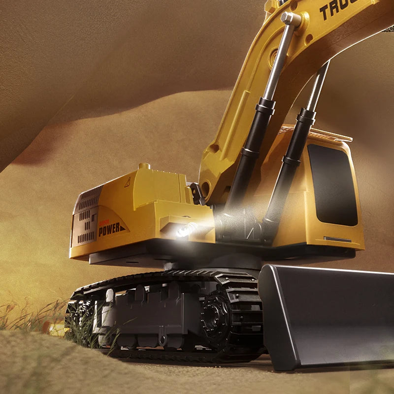 Light and Sound Remote Control Excavator Toy