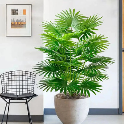 60-105cm Artificial Fan Leaf Tropical Decoration