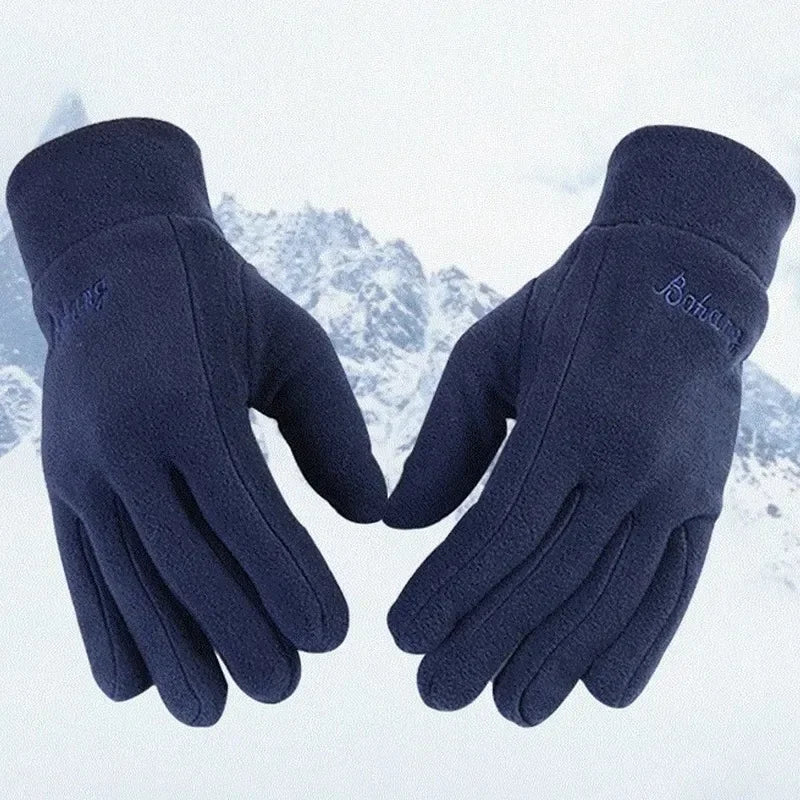 Thermal Fleece Gloves for Winter Outdoors