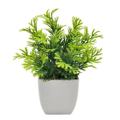 Artificial Plant with Plastic Pot for Home and Office Decor