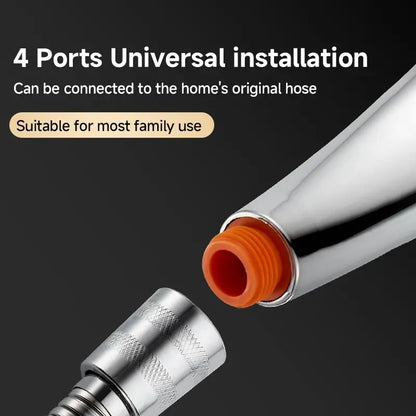 Quadratischer Druckduschkopf mit 300 Löchern - Handbrause &amp; Wassersparend