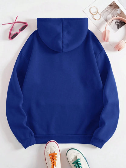 Unisex Long Seleve Warm Fleece Loose Oversized Hoodies