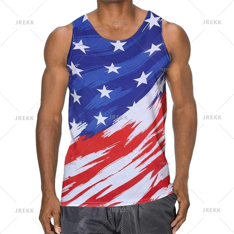 Urban 3D Graffiti Men's Tank Top