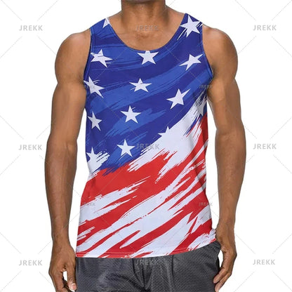 Urban 3D Graffiti Men's Tank Top