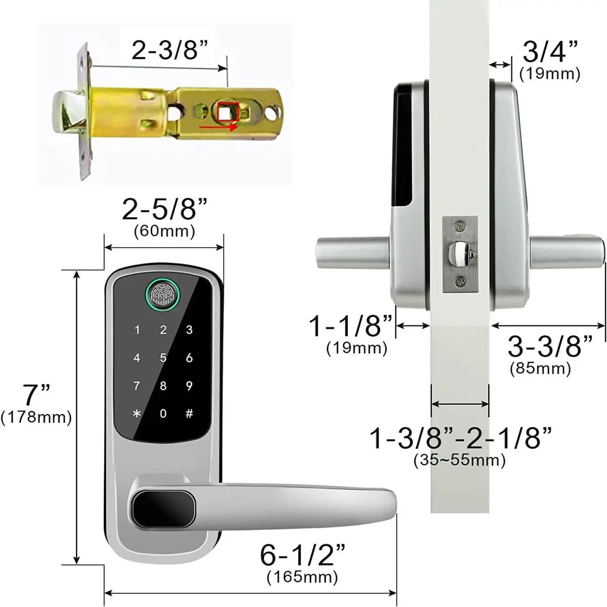 Electronic Smart Door Lock With Biometric Fingerprint