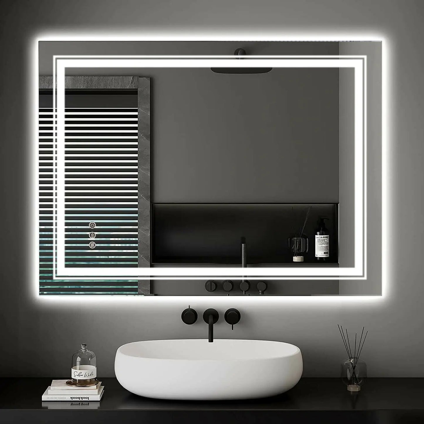 Anti Fog Lighted Bathroom Vanity Mirror