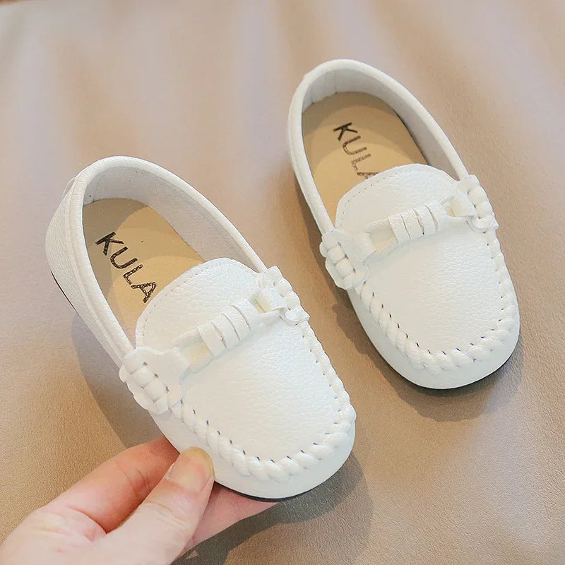 Kids Leather Casual Flats Sneakers Loafers