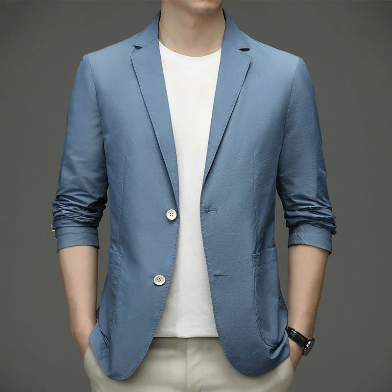 Men's Lightweight Summer Blazer- Slim Fit & Breathable