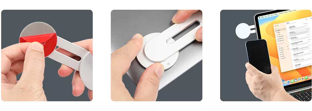 Magnetische iPhone-Laptop-Halterung mit Drehfunktion