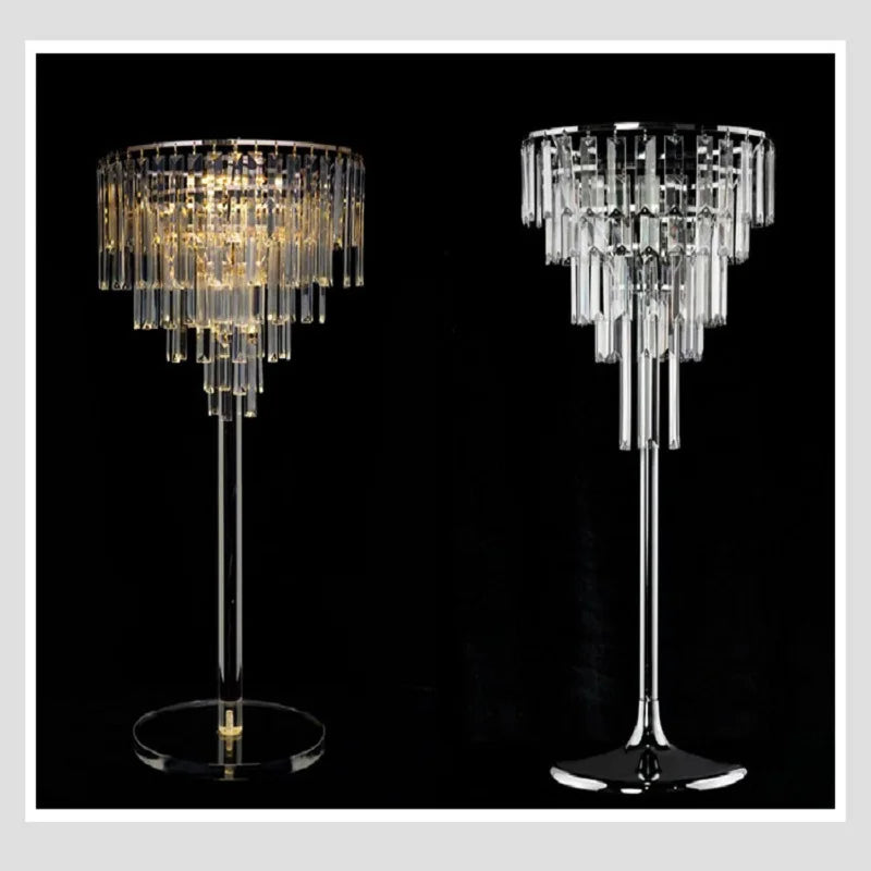 Gold Crystal Party Centerpieces Vase Set