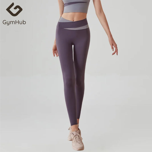 High-Waisted Peach Tights for Active Women