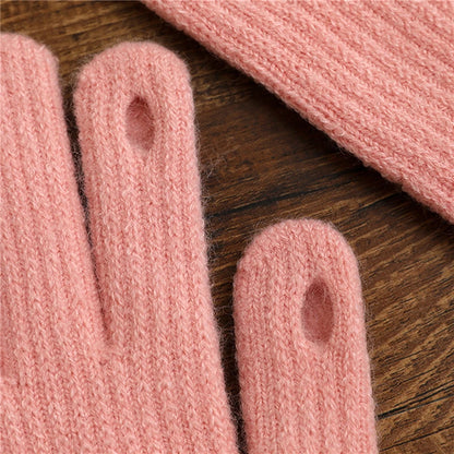 Fashionable Winter Knitted Touchscreen Gloves