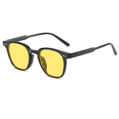 Neue quadratische Vintage-Sonnenbrille – kleine runde Sonnenbrille für Damen und Herren