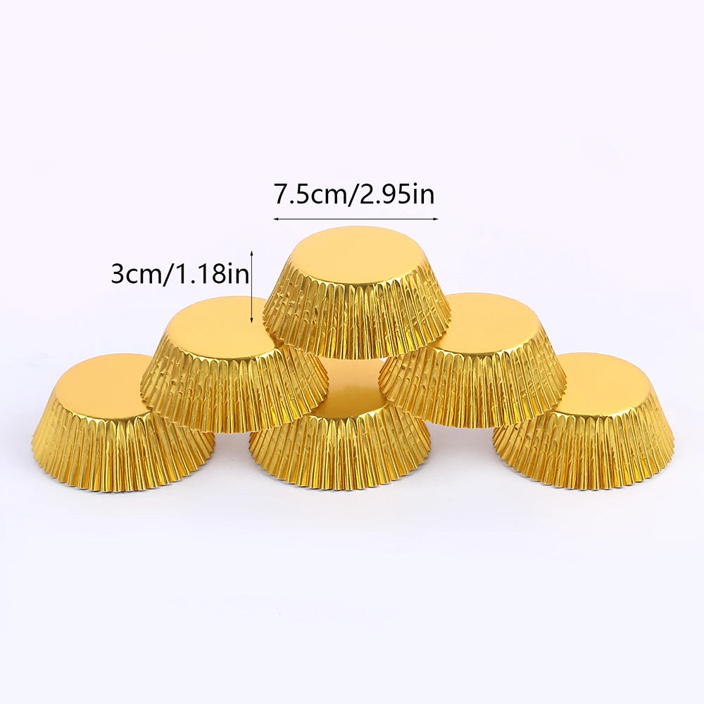 Handicraft Gold Wedding Cake Cups