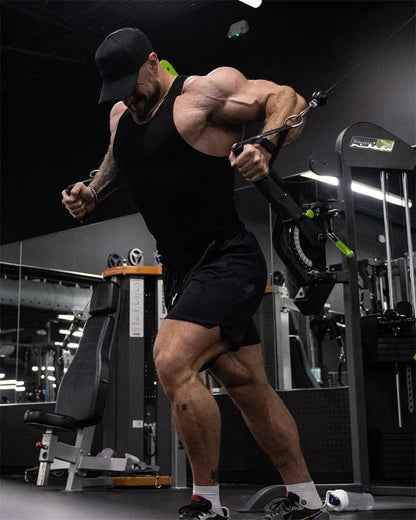 Spring Summer Men's Knitted Casual Muscle Vest