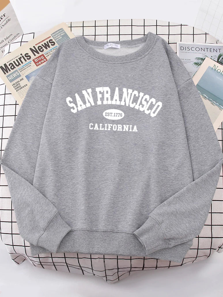 Übergroßer Hipster-Hoodie „San Francisco“