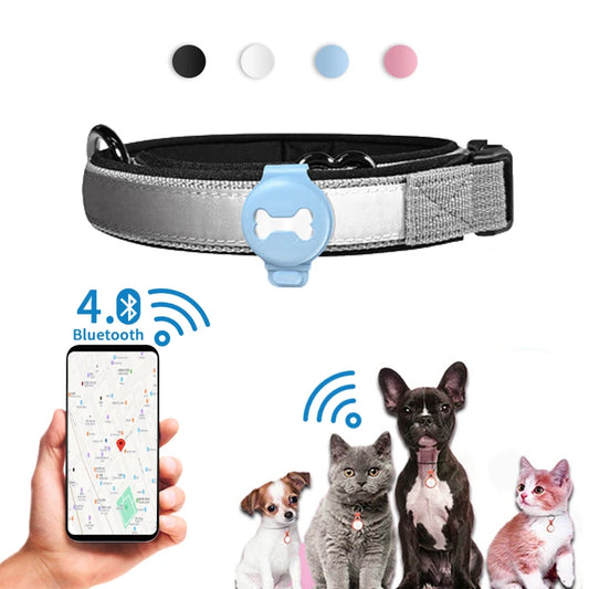 Traceur GPS pour animaux de compagnie, localisateur intelligent, laisse/collier pour chien