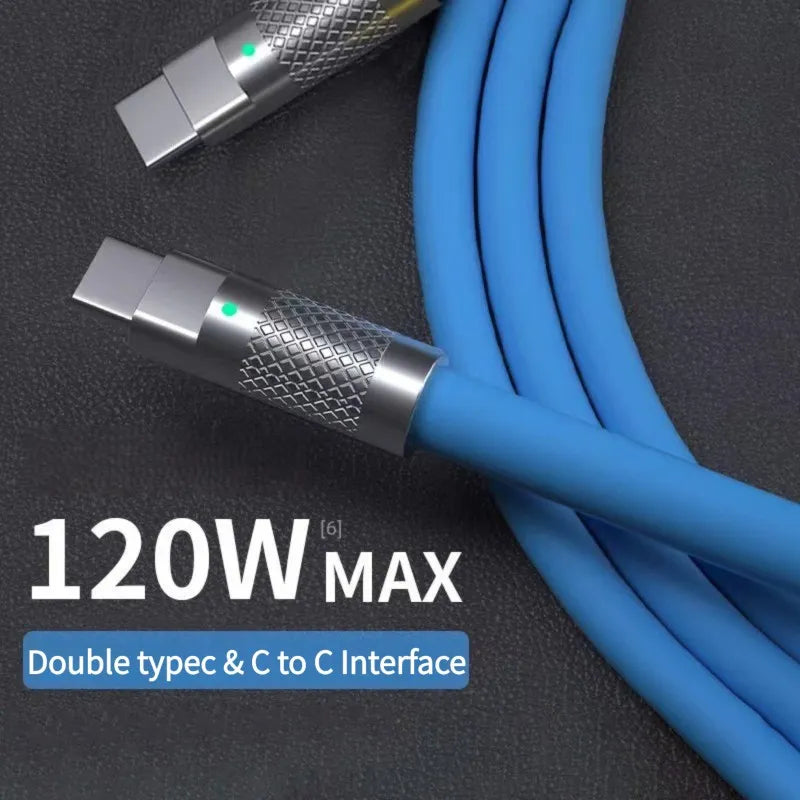 120W Super Fast Charge PD Type C Cable