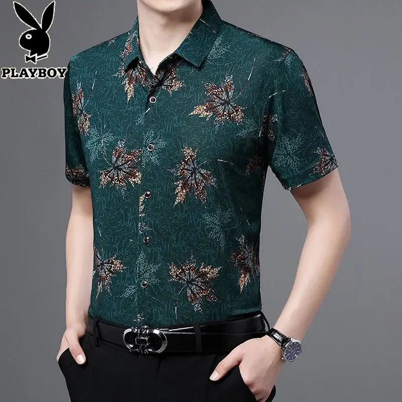 Men's Short Sleeves Cotton T Shirt - Male Summer Clothes