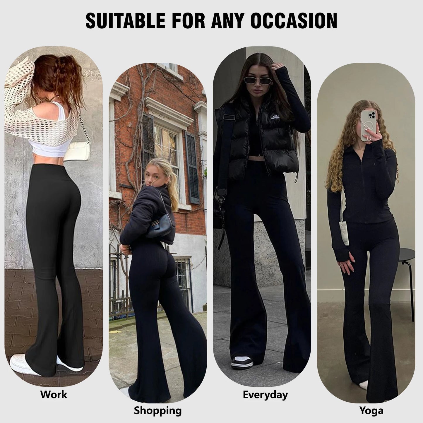 High-Waisted Flare Yoga Pants for Women