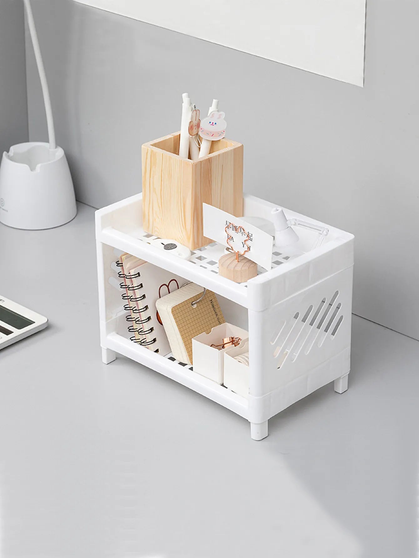 Double Layer Desktop Storage Rack