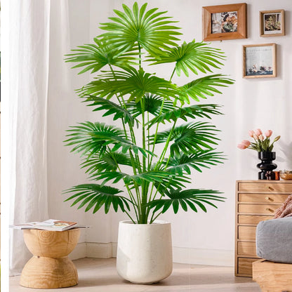 60-105cm Artificial Fan Leaf Tropical Decoration