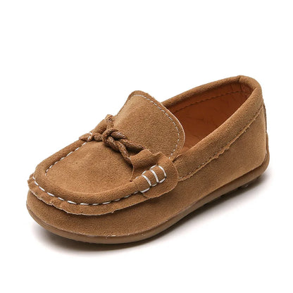 Boys Spring Autumn Loafers Soft PU Leather Slip-on Shoes
