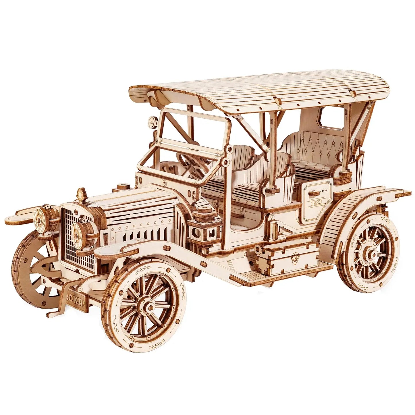 Puzzle en bois MC801 jouets de voiture vintage