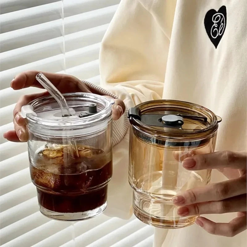 Ensemble de tasses en verre sans plomb de 450 ml