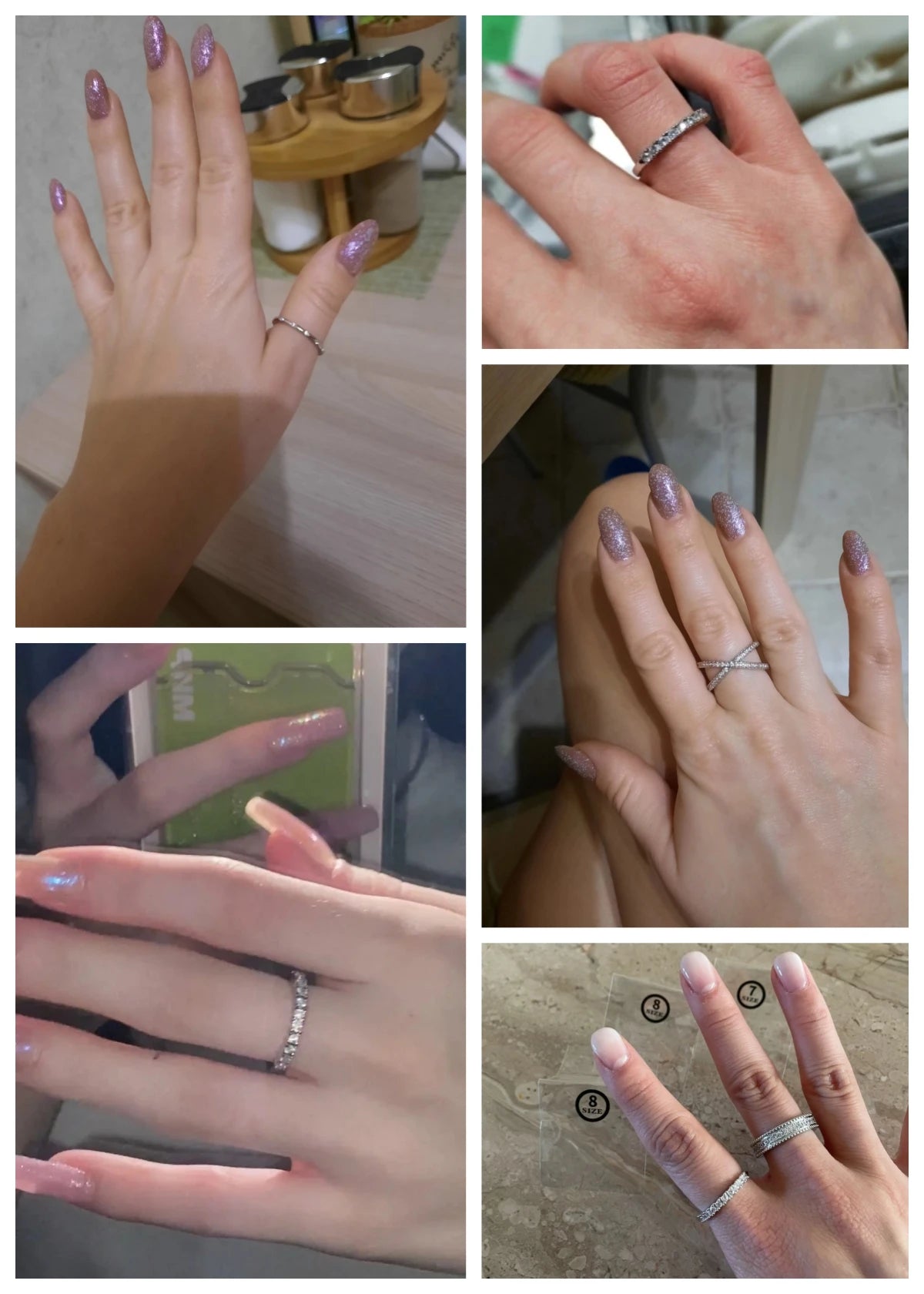 Weißer Zirkonia-Ring für Damen