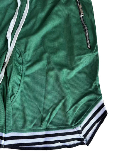 Men's Zippered Drawstring Sports Shorts