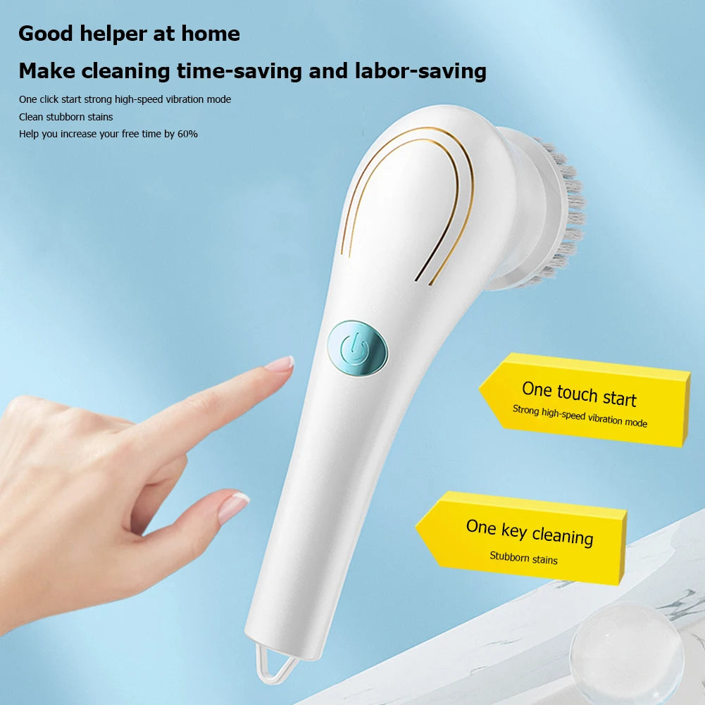 Multifunctional Electric Cleaning Brush With USB Charging