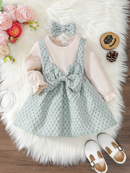 Baby Girl Bow Autumn Princess Dress
