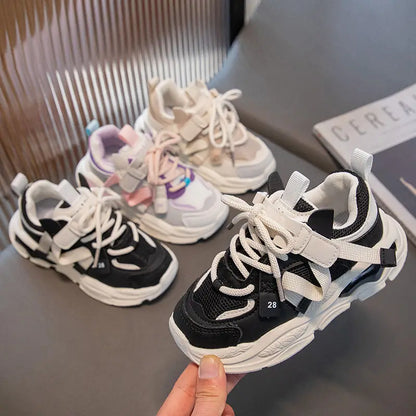 Chaussures bébé filles mode baskets garçons chaussures décontractées respirant doux bouton tout-petit premières chaussures de marche chaussures de sport pour enfants 21-30