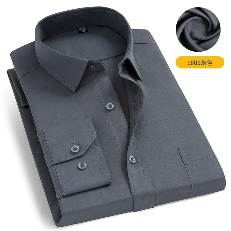 Plus Size Men's Business Casual Shirts