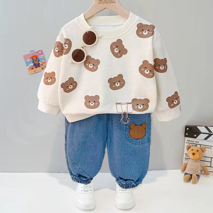 Children's Long Sleeve Cartoon Sports Set