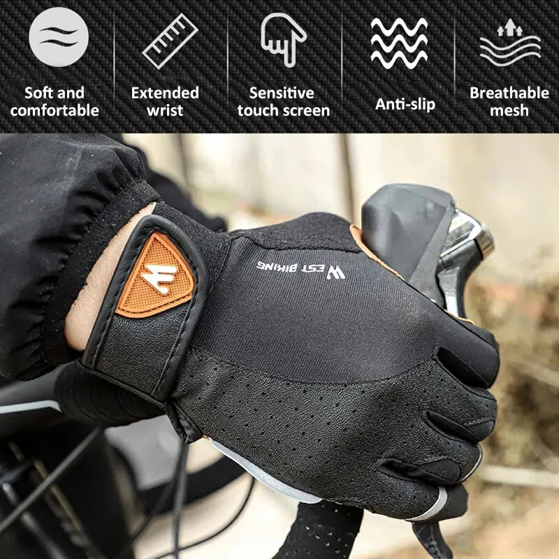 Unisex Full Finger Cycling Hiking Gloves