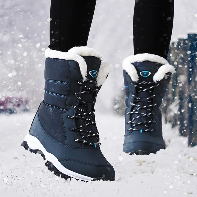 Gemütliche, wasserdichte Winterstiefel für Damen