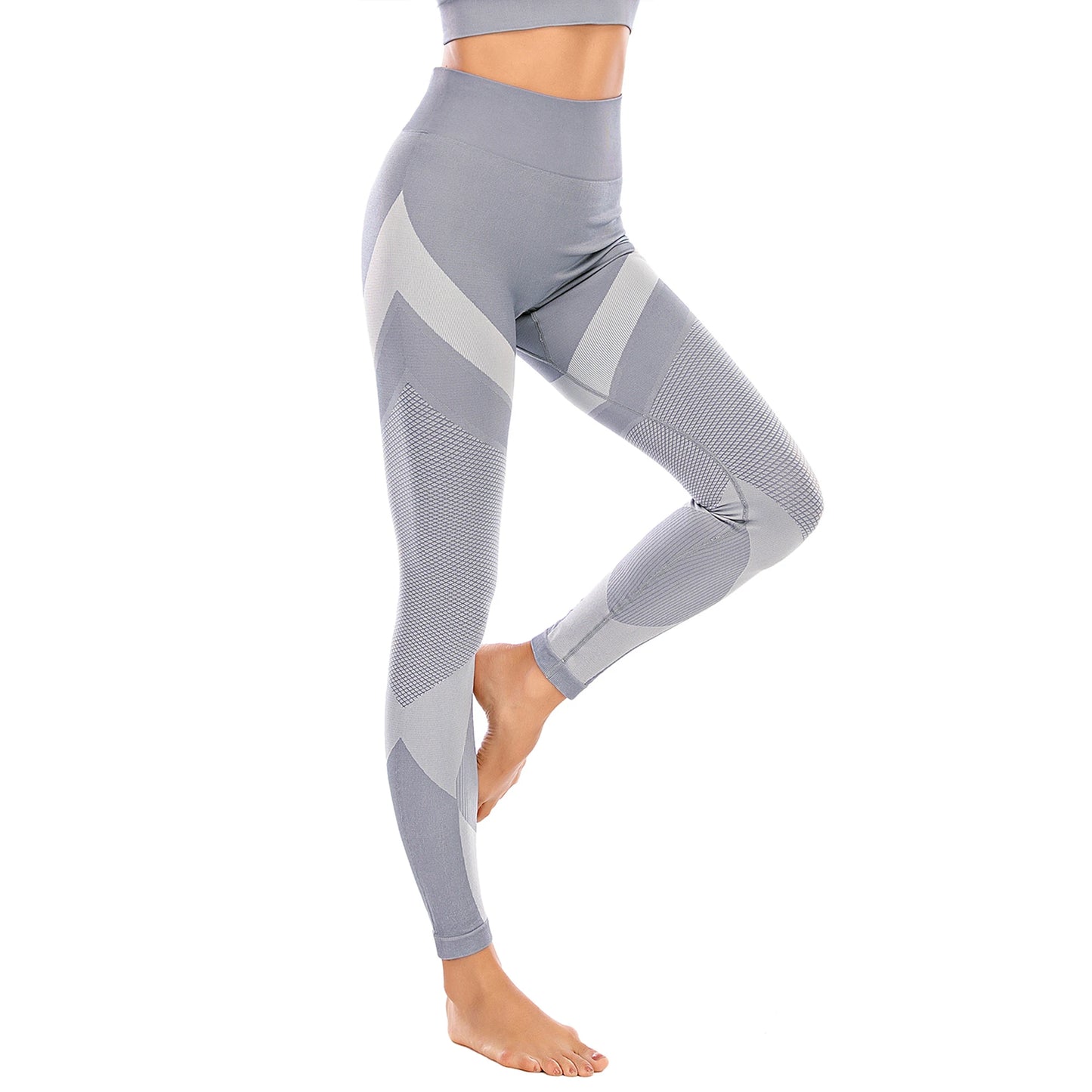 Nahtlose, schnell trocknende Yoga-Leggings mit hoher Taille